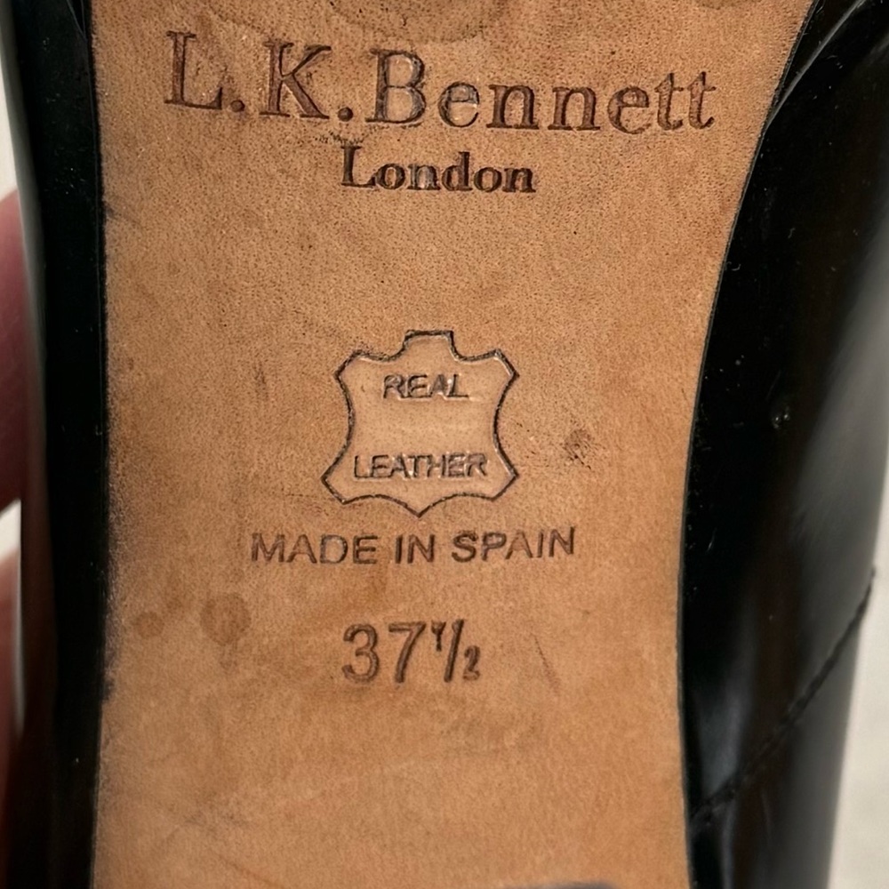 LK Bennett Black Platform High Heel Pump - Women's 7.5 - Picture 11 of 12